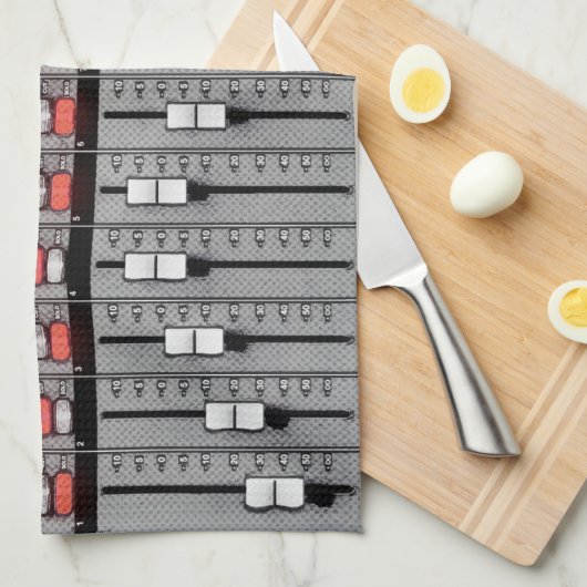 XLのスタジオのギアのカバー: 可聴周波ミキサーのデザイン キッチンタオル (四つ折り)