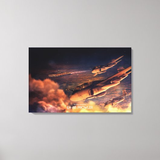 XLキャンバスノースロップグランマンEA-6Bプロウラー キャンバスプリント (正面)