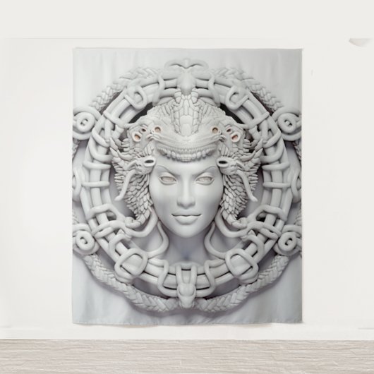 XLクラシックメドゥサタペストリー タペストリー (正面)