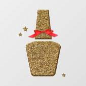 XLゴールデングリッターネイルサロンステッカーウィンドウのクリング ウィンドウサイン (シート)