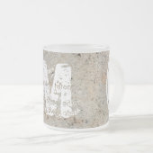 XLモノグラムストーンテクスチャイメージフロストガラスマグカップ フロストグラスマグカップ (正面右)