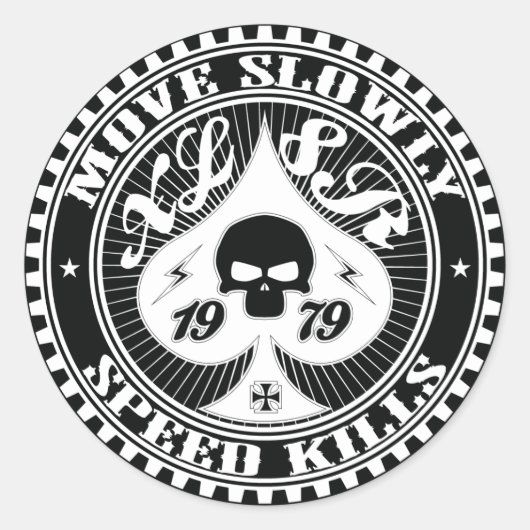 xl8rゆっくり移動2 ラウンドシール (正面)