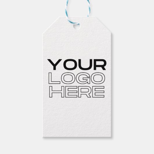 XL Large Business Logo Custom ギフトタグ (正面)