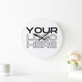XL Large Business Logo Custom ラージ壁時計 (ホーム)
