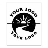 XL Large Business Logo Custom Rubber Stamp ラバースタンプ (インプリント)