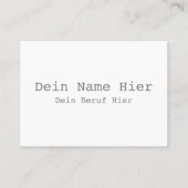 XL Visitenkarte Selbst Gestalten - Vorlage 名刺 (正面)