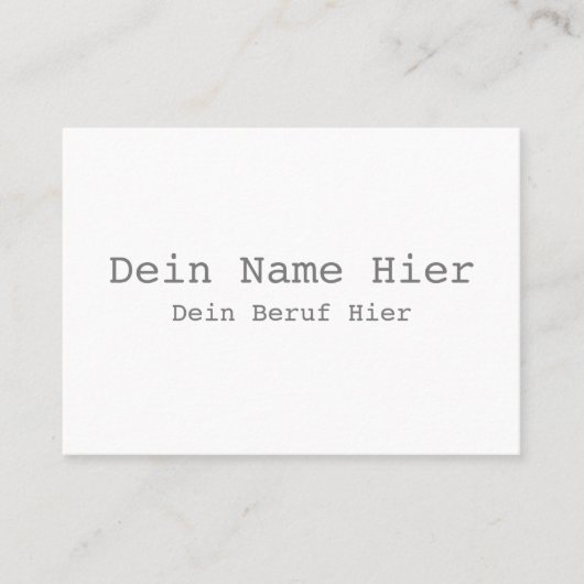 XL Visitenkarte Selbst Gestalten - Vorlage 名刺 (正面)