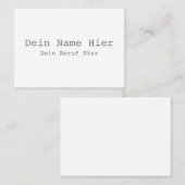 XL Visitenkarte Selbst Gestalten - Vorlage 名刺 (正面/裏面)