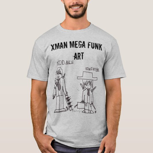Xmanのメガファンクの芸術 Tシャツ (正面)