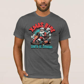 Xmasライド:サンタがやってくる Tシャツ