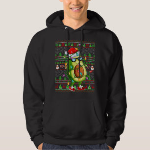 Xmas ダサいスウェーター スタイル ライティング アボカド クリスマス パーカ