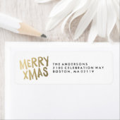 Xmas |休日の住所 シール (インサイチュ)