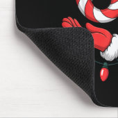 Xmas 67 Hands Gesture Candy Canes Santa Holiday Ki マウスパッド (コーナー)