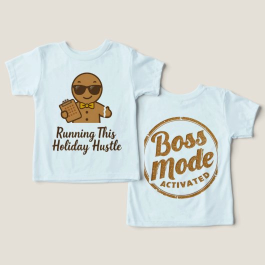 XMAS Bella+Canvas Toddlers & Baby T‑Shirt (デザイン正面&裏面)