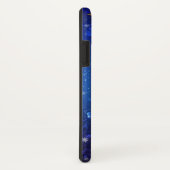 XMAS Blue Background with Golden Snowflakes Case-Mate iPhoneケース (裏面/右)
