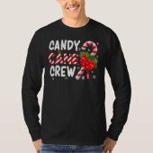 Xmas Candy Canes Crew Christmas Candy  Matching Gr Tシャツ (正面)