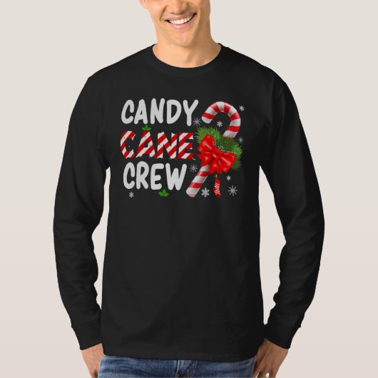 Xmas Candy Canes Crew Christmas Candy Matching Gr Tシャツ (正面)