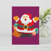 Xmas card- santa claus シーズンカード (スタンド正面)