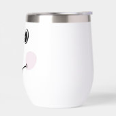 Xmas Cute Custom Snowman happy face cup coffee mug (左面)
