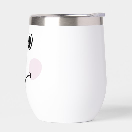 Xmas Cute Custom Snowman happy face cup coffee mug (左面)