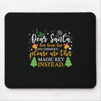 Xmas Dear Santa Magic Key マウスパッド