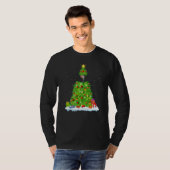 Xmas Decorations Light Santa Guinea Fowl Bird Chri Tシャツ (正面フル)