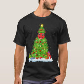 Xmas Decorations Lights Santa Ant Christmas Tree Tシャツ (正面)