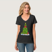 Xmas Decorations Lights Santa Ant Christmas Tree Tシャツ (正面フル)