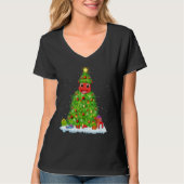 Xmas Decorations Lights Santa Ant Christmas Tree Tシャツ (正面)