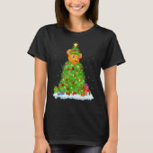 Xmas Decorations Lights Santa Cougar Christmas Tre Tシャツ (正面)