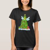 Xmas Decorations Lights Santa Dragonfly Christmas  Tシャツ (正面)