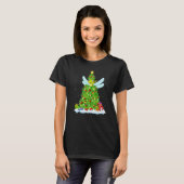 Xmas Decorations Lights Santa Dragonfly Christmas  Tシャツ (正面フル)