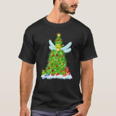 Xmas Decorations Lights Santa Dragonfly Christmas  Tシャツ (正面)