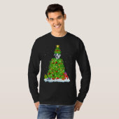 Xmas Decorations Lights Santa Great Dane Dog Chris Tシャツ (正面フル)