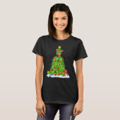Xmas Decorations Lights Santa Horse Christmas Tree Tシャツ (正面フル)