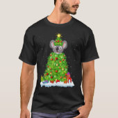 Xmas Decorations Lights Santa Koala Christmas Tree Tシャツ (正面)