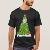 Xmas Decorations Lights Santa Persian Cat Christma Tシャツ (正面)