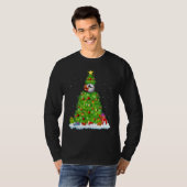 Xmas Decorations Lights Santa Puffin Bird Christma Tシャツ (正面フル)