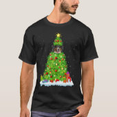 Xmas Decorations Santa Bernese Mountain Dog Christ Tシャツ (正面)