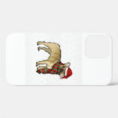 Xmas French Bulldog Santa Claus Hat Ugly Christmas Case-Mate iPhoneケース (裏面 (横))