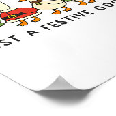 Xmas Funny Silly Goose Christmas Pjs Just A Festiv ポスター (角)