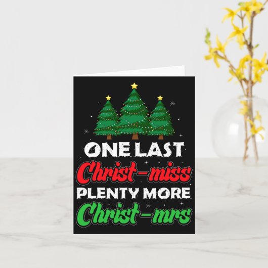 Xmas Future Bride Wife New Fiance Funny Engagement カード (黄色い花)