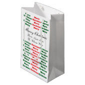 XMAS GIFT BAG スモールペーパーバッグ (正面アングル)