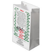 XMAS GIFT BAG スモールペーパーバッグ (裏面アングル)