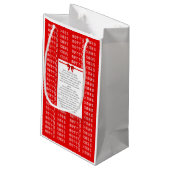 XMAS GIFT BAG スモールペーパーバッグ (裏面アングル)