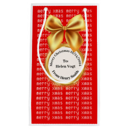 XMAS GIFT BAG スモールペーパーバッグ