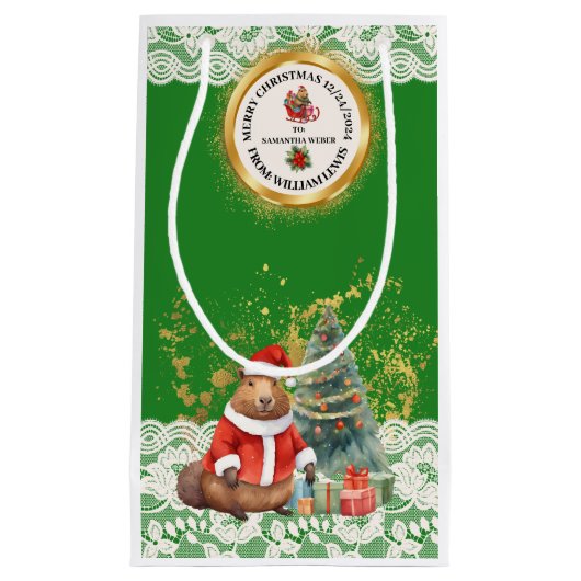 XMAS GIFT BAG スモールペーパーバッグ (正面)