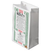 XMAS GIFT BAG スモールペーパーバッグ (裏面アングル)