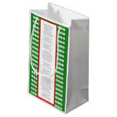 XMAS GIFT BAG スモールペーパーバッグ (裏面アングル)