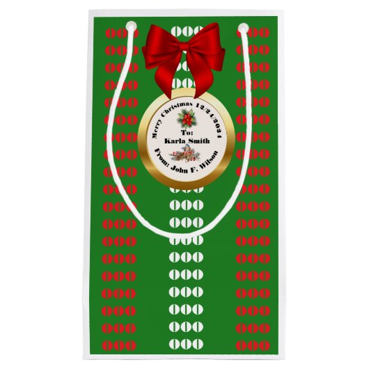 XMAS GIFT BAG スモールペーパーバッグ (正面)